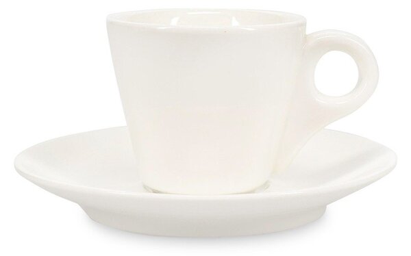 Biały porcelanowy spodek ø 12,5 cm Barista – BonBistro