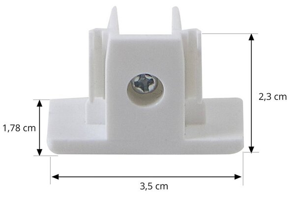 System szynowy Lindby Linaro, GU10, 4-punktowa, biały, Ø 9 cm Linaro Lindby, możliwość ściemniania, biały / opal, przedpokój, metal, nowoczesny