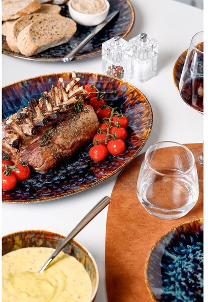 Brązowa porcelanowa miska Resto – BonBistro