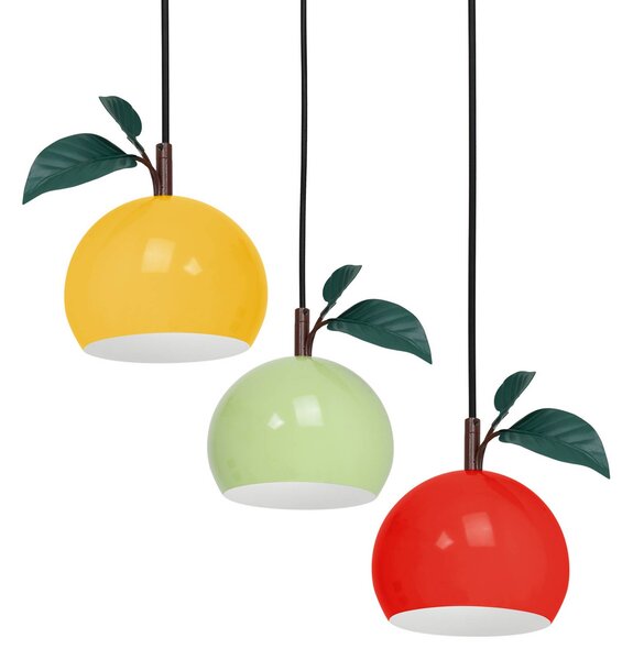 Lampa wisząca Apple mix Luminex, możliwość ściemniania, czarny, salon / jadalnia, metal