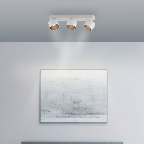 Lampa Sufitowa PURE, Cup, ściemnialny, biały, salon, metal, nowoczesny