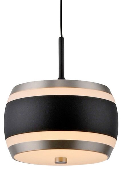 Lampa Wisząca PURE, Falling Rings, ściemnialny, czarny, salon, metal, nowoczesny