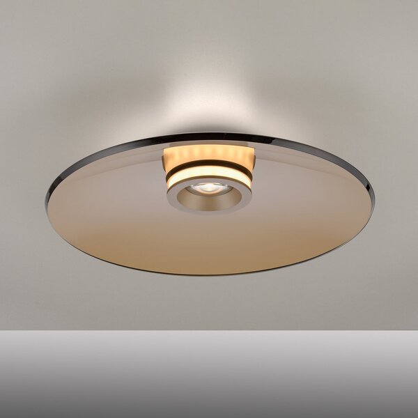 Lampa Sufitowa PURE, PURE Moon, ściemnialny, antyczny mosiądz, salon, szkło, nowoczesny