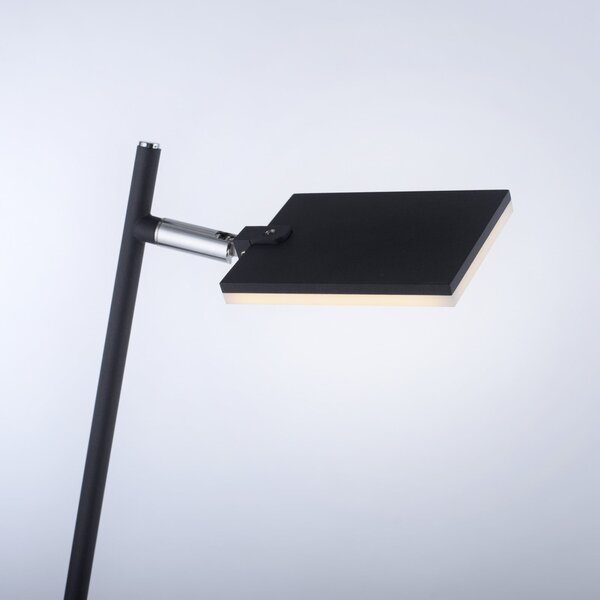 Lampa Podłogowa PURE, Pure Mira, ściemnialny, czarny, salon, metal, nowoczesny