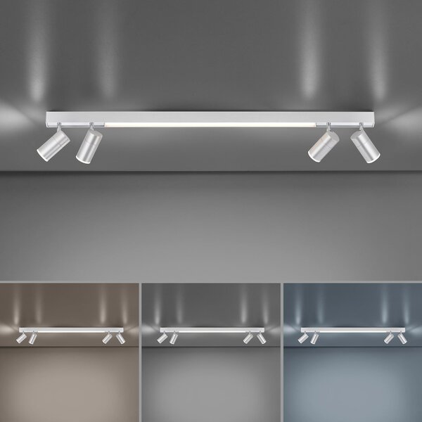 Lampa Sufitowa PURE, PURE Lines Spot, ściemnialny, szary, salon, metal, nowoczesny
