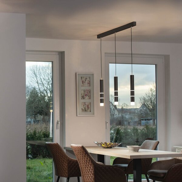 Lampa Wisząca PURE, Vega, czarny, salon, metal, nowoczesny