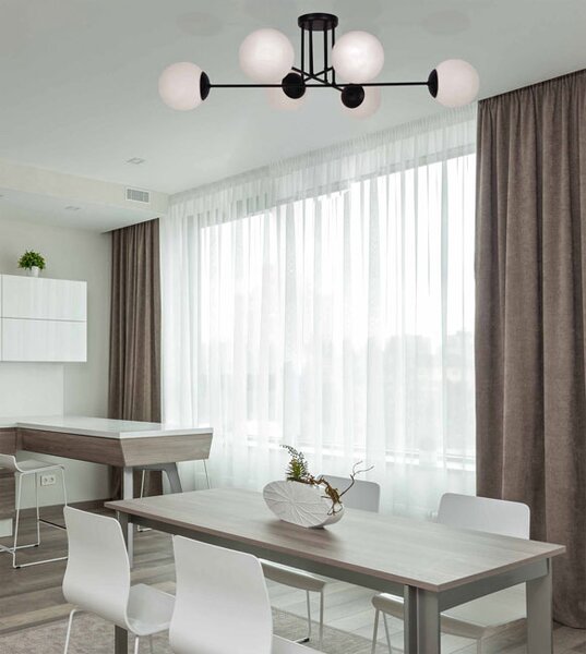 Nowoczesna lampa sufitowa ze szklanymi kloszami 3X S804 A1-R04