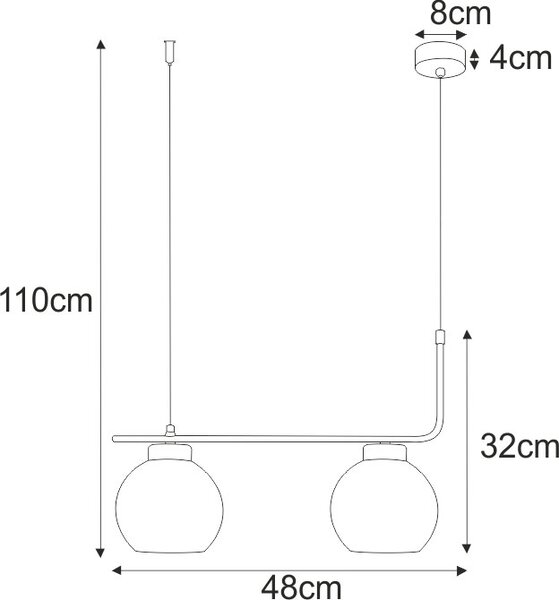 Industrialna lampa wisząca nad wyspę - S807 A5-N03