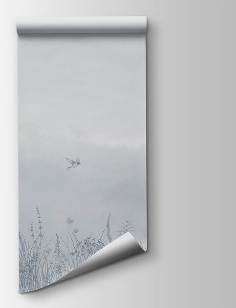 Fototapeta Ptak przelatujący nad polem kwiatów, Fototapety Natura, Popularne Fototapety, w03391v1 - Tapeko.pl