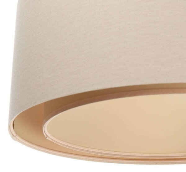 Lampa wisząca Boho Maco Design, możliwość ściemniania, kremowy / amber, salon / jadalnia, tkanina / materiał / jedwab