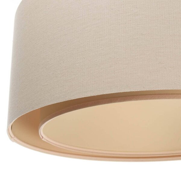 Lampa wisząca Boho Maco Design, możliwość ściemniania, kremowy / amber, salon / jadalnia, tkanina / materiał / jedwab