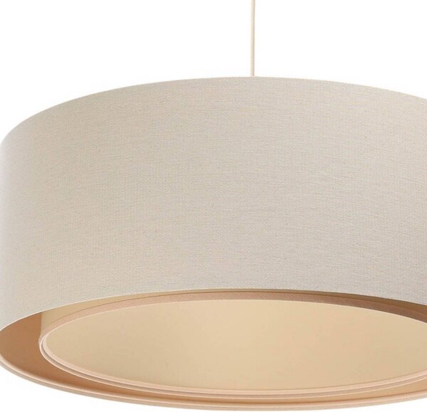 Lampa wisząca Boho Maco Design, możliwość ściemniania, kremowy / amber, salon / jadalnia, tkanina / materiał / jedwab