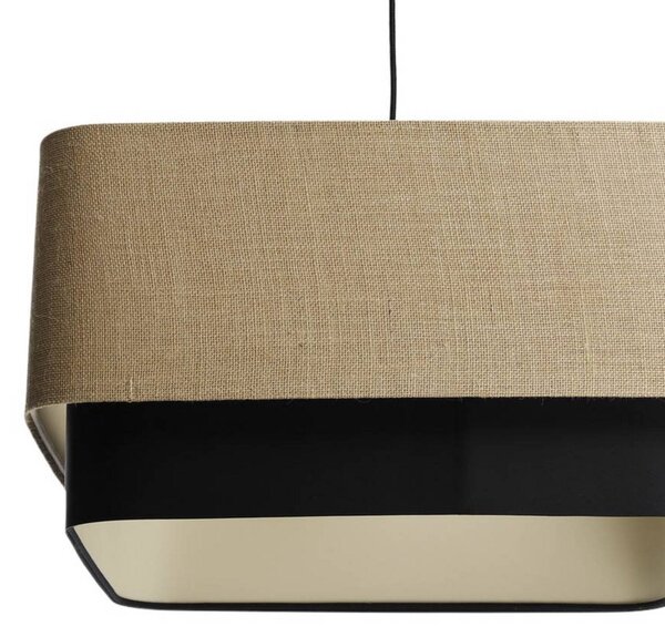 Lampa wisząca Kwadro Duo Maco Design, możliwość ściemniania, salon / jadalnia, tkanina / materiał / jedwab