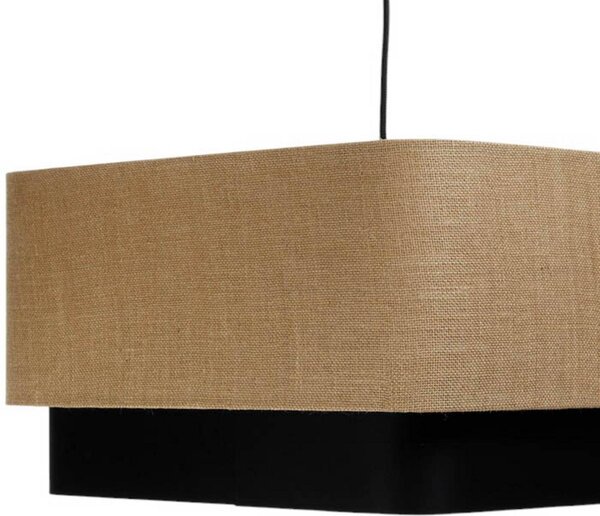 Lampa wisząca Kwadro Duo Maco Design, możliwość ściemniania, salon / jadalnia, tkanina / materiał / jedwab