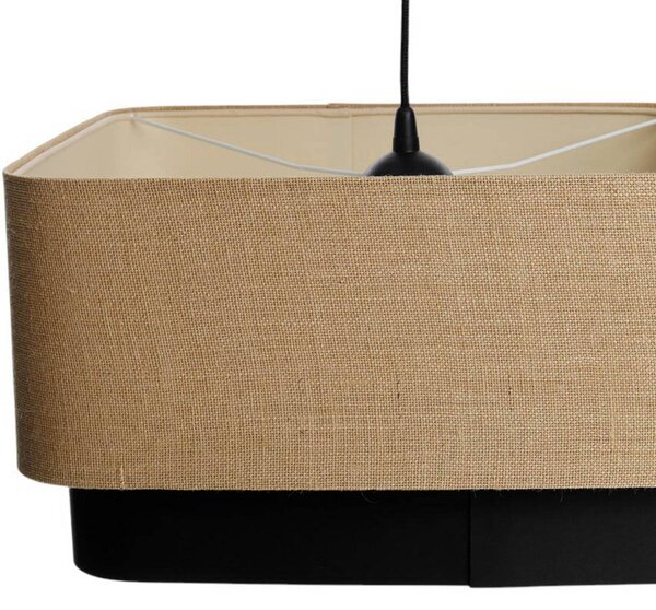 Lampa wisząca Kwadro Duo Maco Design, możliwość ściemniania, salon / jadalnia, tkanina / materiał / jedwab