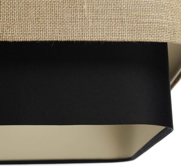 Lampa wisząca Kwadro Duo Maco Design, możliwość ściemniania, salon / jadalnia, tkanina / materiał / jedwab