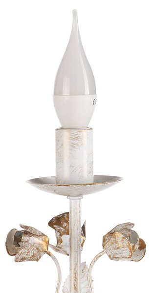 Lampa stołowa Carolina ONLI, biały / opal, salon / jadalnia, metal, florentyński