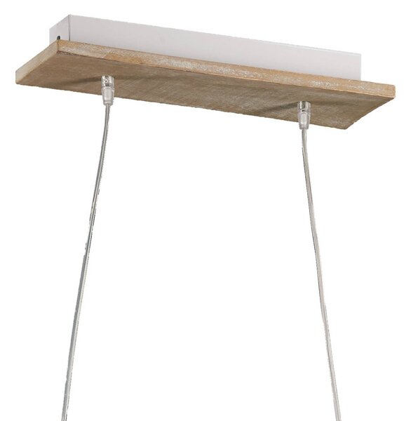 Lampa wisząca Miriel ONLI, możliwość ściemniania, jasne drewno, salon / jadalnia, drewno, skandynawski