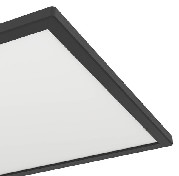 EGLO connect Inteligentna lampa sufitowa Connect Rovito-Z, możliwość ściemniania, czarny, salon / jadalnia, tworzywo sztuczne