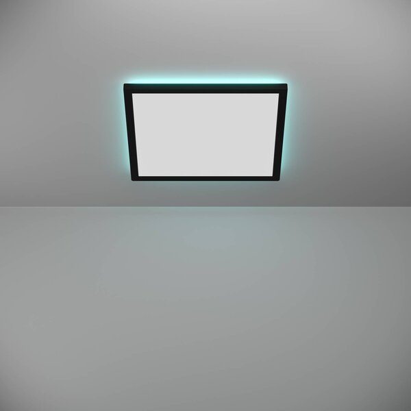 EGLO connect Inteligentna lampa sufitowa Connect Rovito-Z, możliwość ściemniania, czarny, salon / jadalnia, tworzywo sztuczne
