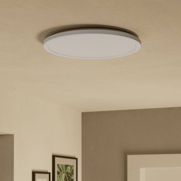 EGLO connect Inteligentna lampa sufitowa Connect Rovito-Z, możliwość ściemniania, biały / opal, salon / jadalnia, tworzywo sztuczne