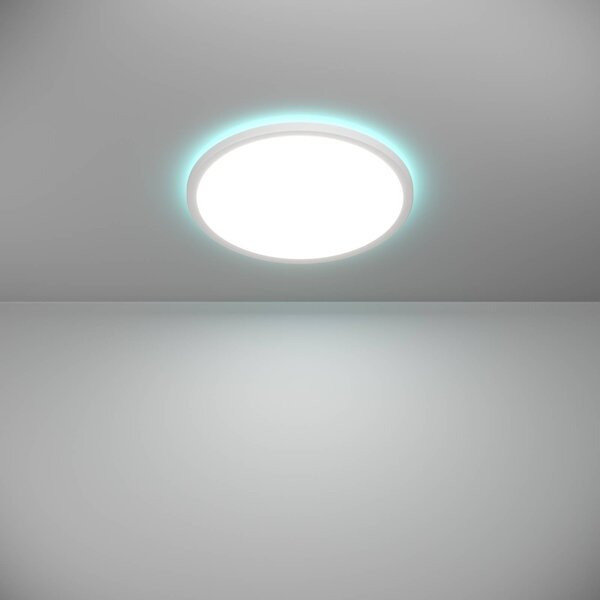 EGLO connect Inteligentna lampa sufitowa Connect Rovito-Z, możliwość ściemniania, biały / opal, salon / jadalnia, tworzywo sztuczne