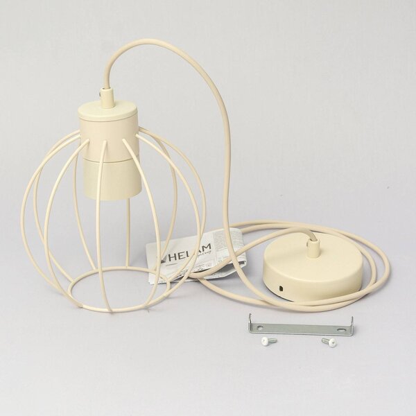 Lampa wisząca STARLIGHT HELAM, kremowy / amber, salon / jadalnia, metal