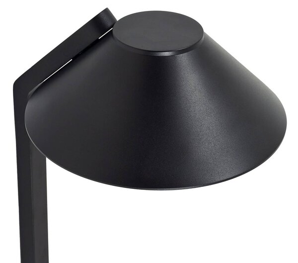Lindby Lampa z grotem ziemnym LED Capelo, czarna, metalowa, 77 cm Capelo, czarny, aluminium, nowoczesny