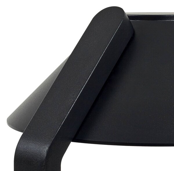 Lindby Lampa z grotem ziemnym LED Capelo, czarna, metalowa, 77 cm Capelo, czarny, aluminium, nowoczesny