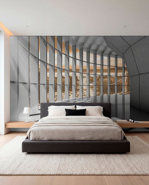 Fototapety Brązowy, czcionka i wzór, Fototapety 3D, Fototapety 3d tunel, u70513v3 : Uwalls.pl