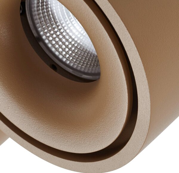 Arcchio Reflektor sufitowy LED Rotari, brązowy, 2-punktowy, 8,9W Rotari Arcchio, możliwość ściemniania, brązowy / rdzawy, przedpokój, aluminium, nowoczesny