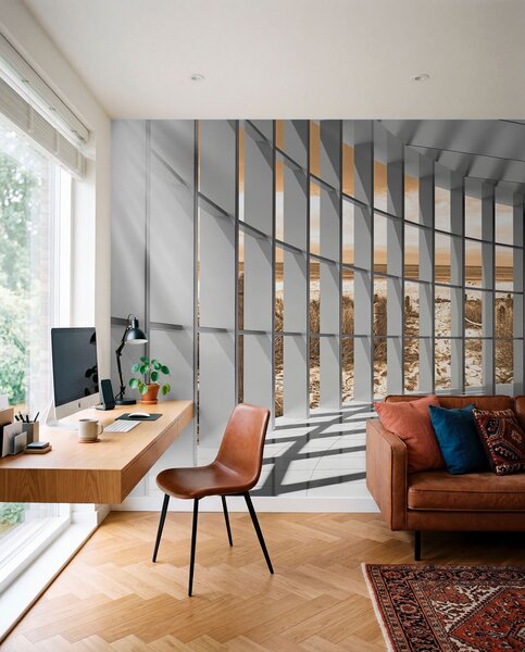 Fototapety Brązowy, czcionka i wzór, Fototapety 3D, Fototapety 3d tunel, u70513v3 : Uwalls.pl