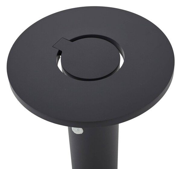 Arcchio słupek oświetleniowy LED Tovio, wysokość 81 cm, czujnik, antracyt Tovio, aluminiowy / szary / cynkowy, aluminium, nowoczesny