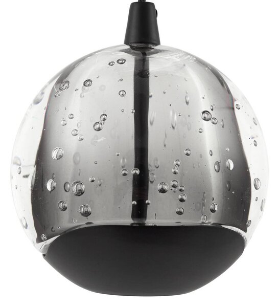 Lampa wisząca szklana Hayley Lucande, przezroczysty / transparentny, salon / jadalnia, szkło, nowoczesny
