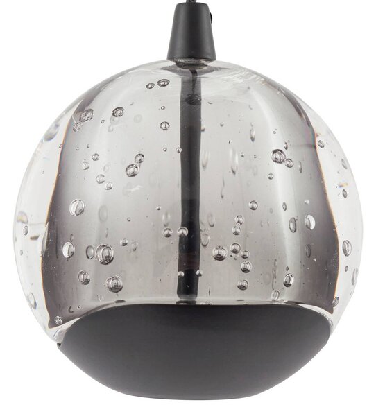 Lampa wisząca szklana Hayley Lucande, przezroczysty / transparentny, salon / jadalnia, szkło, nowoczesny