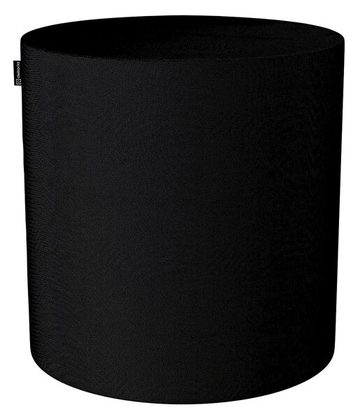 Puf Barrel kolor czarny tkanina strukturalna