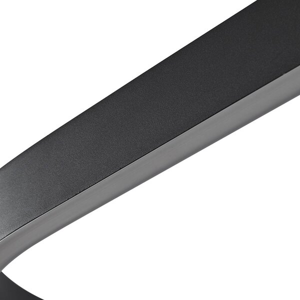 Inteligentna lampa wisząca Melinay Lucande, możliwość ściemniania, czarny, salon / jadalnia, aluminium, nowoczesny