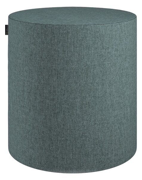 Puf Barrel kolor niebieski tkanina strukturalna