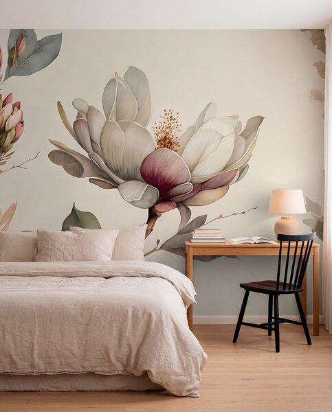 Fototapety Ilustracja magnolia, Fototapety Kwiaty, u93020 : Uwalls.pl