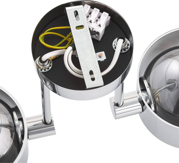 Lampa sufitowa Mado Argon, możliwość ściemniania, chromowy / srebrny, łazienka, metal, nowoczesny