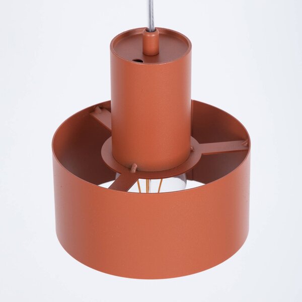 Lampa wisząca Rif S SIGMA, możliwość ściemniania, czerwony, salon / jadalnia, metal, nowoczesny