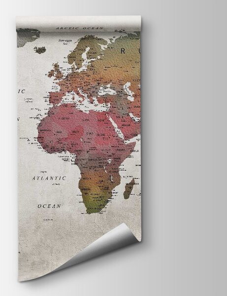 Fototapeta Mapa świata, Fototapety z mapami świata, Popularne Fototapety, u64316 - Tapeko.pl