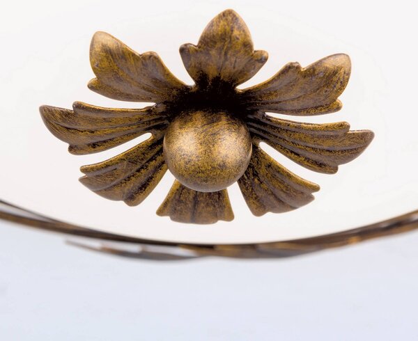 ORION Lampa sufitowa Fleur, możliwość ściemniania, brązowy / mosiężny, salon / jadalnia, metal, dworkowy / rustykalny