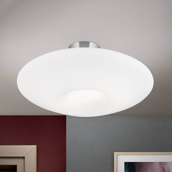 ORION Lampa sufitowa Blanc, możliwość ściemniania, biały / opal, salon / jadalnia, szkło, nowoczesny