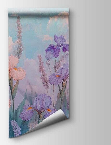 Fototapeta Malowanie kwiatów i roślin, Fototapety akwarelowa na ścianie, Popularne Fototapety, w03154 - Tapeko.pl