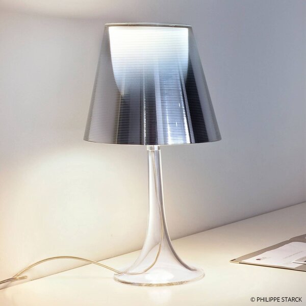FLOS Lampa stołowa design MISS K, możliwość ściemniania, chromowy / srebrny, salon / jadalnia, tworzywo sztuczne, design
