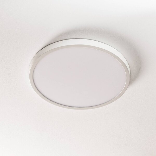 ORION Lampa sufitowa LED Lero, możliwość ściemniania, biały / opal, salon / jadalnia, aluminium, nowoczesny