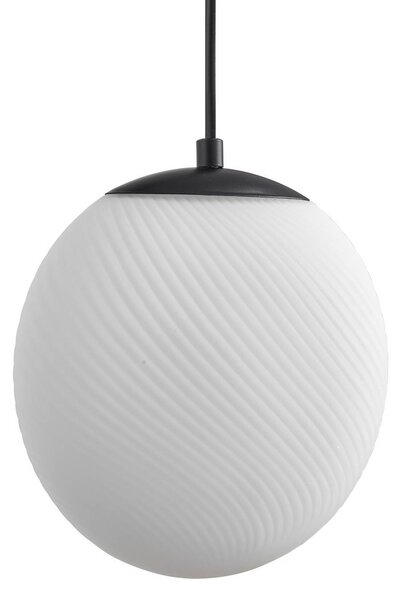 Lampa wisząca szklana Lunelle Lucande, możliwość ściemniania, salon / jadalnia, szkło, nowoczesny