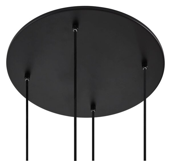 Lampa wisząca szklana Lunelle Lucande, możliwość ściemniania, salon / jadalnia, szkło, nowoczesny