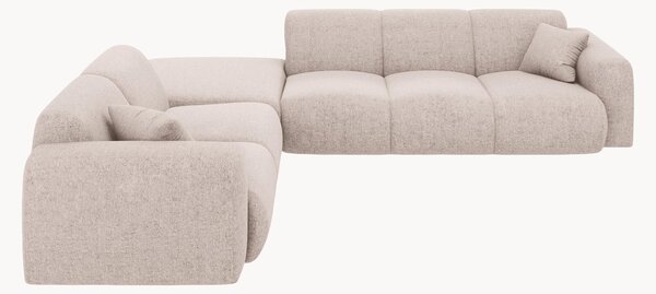 Sofa narożna z szenilu Nolio (4-osobowa)